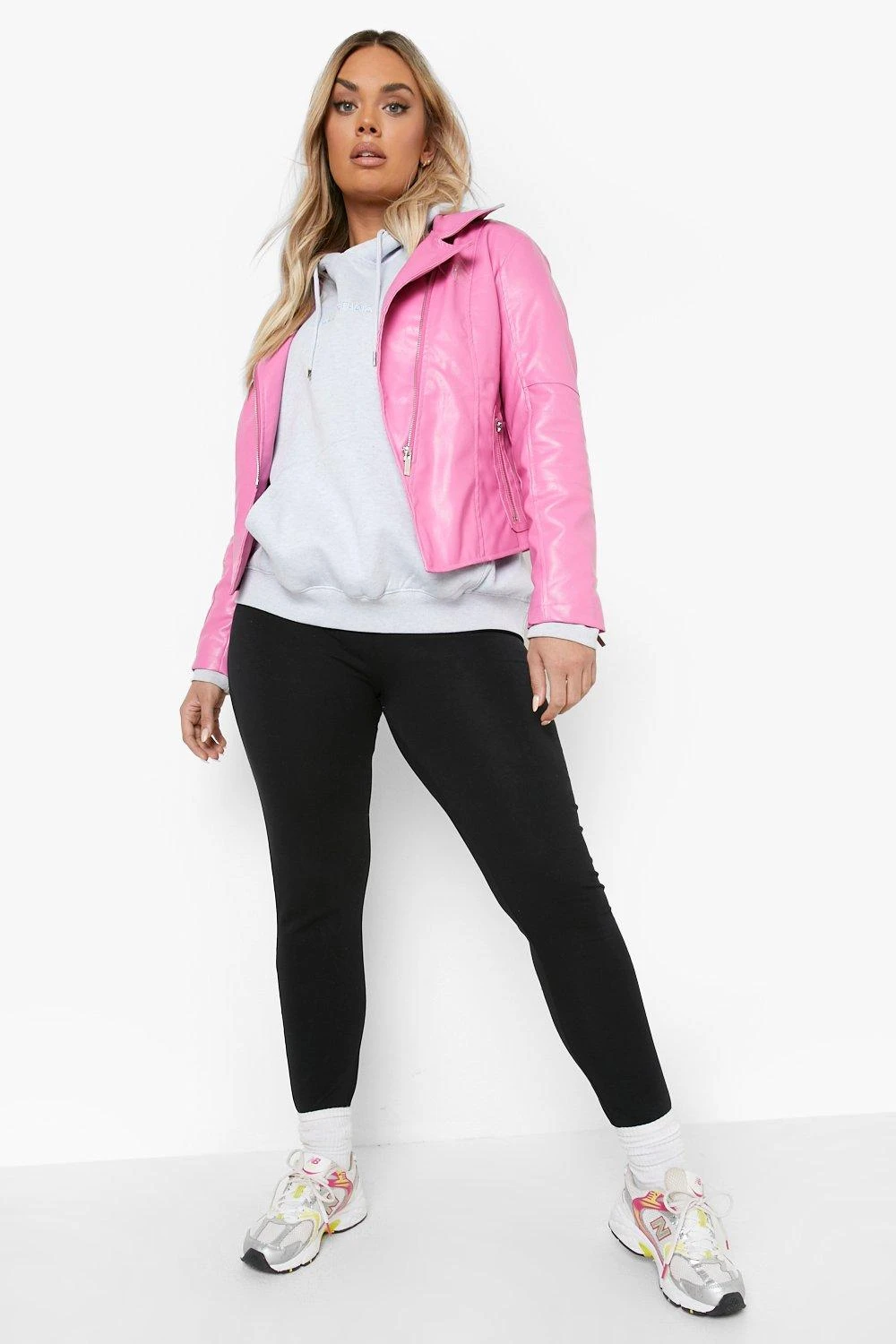 Plus PU-Bikerjacke 5 Plus PU-Bikerjacke – Bild 3