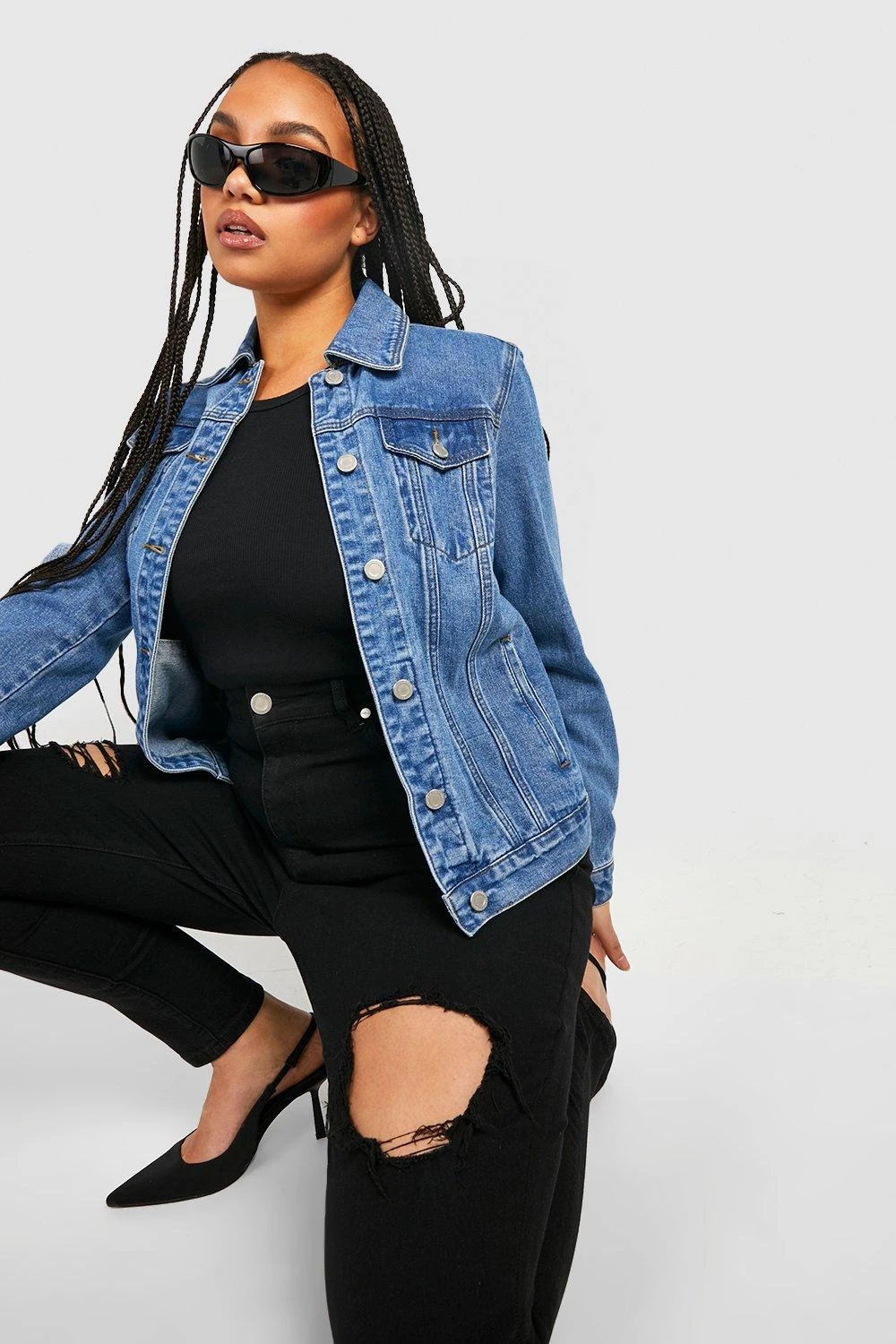 Plus Zerrissene Skinny Jeans 6 Plus Zerrissene Skinny Jeans – Bild 4