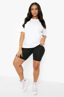 Plus Oversize T-Shirt Mit Monaco-Print -Plus Jane Stil Geschaft gzz11149 white xl 2