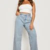 Plus Lockere Low-Rise Boyfriend-Jeans -Plus Jane Stil Geschaft gzz21881 light20wash xl