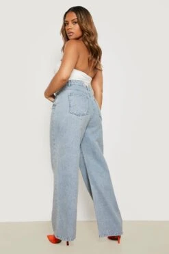 Plus Lockere Low-Rise Boyfriend-Jeans -Plus Jane Stil Geschaft gzz21881 light20wash xl 1