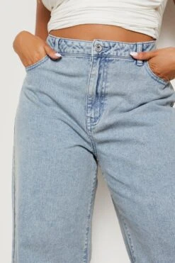 Plus Lockere Low-Rise Boyfriend-Jeans -Plus Jane Stil Geschaft gzz21881 light20wash xl 3