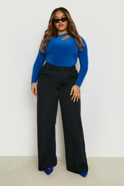 Plus Doppellagiger Cut-Out Body 8 Plus Doppellagiger Cut-Out Body -Plus Jane Stil Geschaft gzz22138 cobalt xl 2