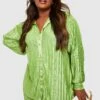 Plus Premium Plissee-Hemd 2 Plus Premium Plissee-Hemd -Plus Jane Stil Geschaft gzz22761 lime xl