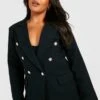 Plus Bouclee-Blazer -Plus Jane Stil Geschaft gzz27304 black xl