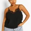 Plus Trägertop Mit Spitzenborte 2 Plus Trägertop Mit Spitzenborte -Plus Jane Stil Geschaft gzz41788 black xl