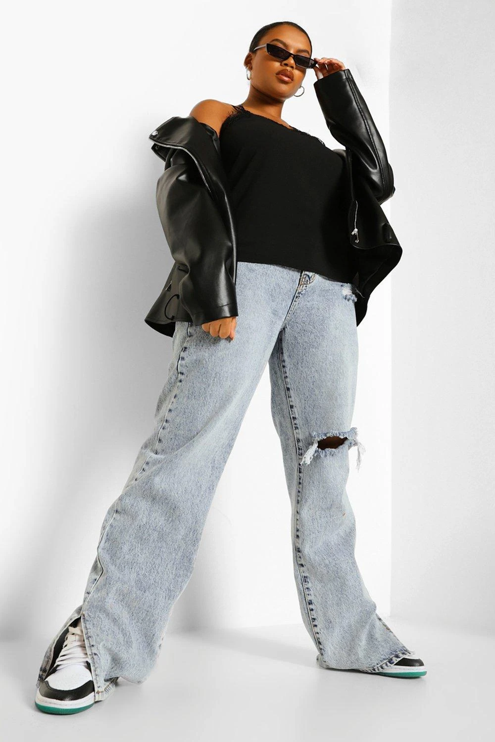 Plus Trägertop Mit Spitzenborte 5 Plus Trägertop Mit Spitzenborte – Bild 3