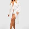 Plus Strand-Kimono Mit Quasten-Saum 2 Plus Strand-Kimono Mit Quasten-Saum -Plus Jane Stil Geschaft gzz41800 white xl