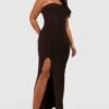 Plus Bandeau-Maxikleid -Plus Jane Stil Geschaft gzz44217 chocolate xl
