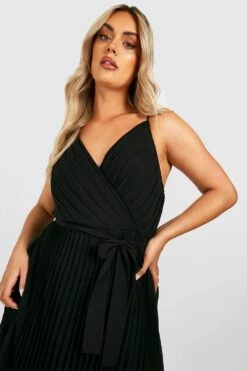 Plus Wickel-Skaterkleid Aus Chiffon -Plus Jane Stil Geschaft gzz44221 black xl 3