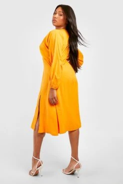 Plus Midikleid -Plus Jane Stil Geschaft gzz49057 burnt20orange xl 1