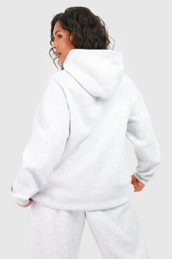 Plus Oversize Hoodie Mit Dsgn Studio Frottee-Applikation -Plus Jane Stil Geschaft gzz49934 ash20grey xl 1