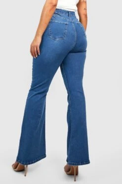 Plus Butt-Shaper Schlagjeans Mit Hohem Bund -Plus Jane Stil Geschaft gzz49953 mid20wash xl 3