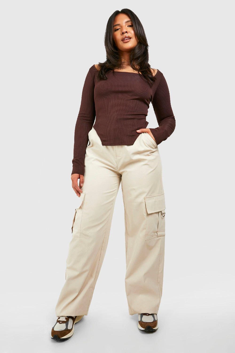 Plus Geripptes Korsett-Oberteil Mit Geradem Ausschnitt 5 Plus Geripptes Korsett-Oberteil Mit Geradem Ausschnitt – Bild 3