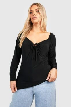 Plus Oberteil Mit Weiten Ärmeln