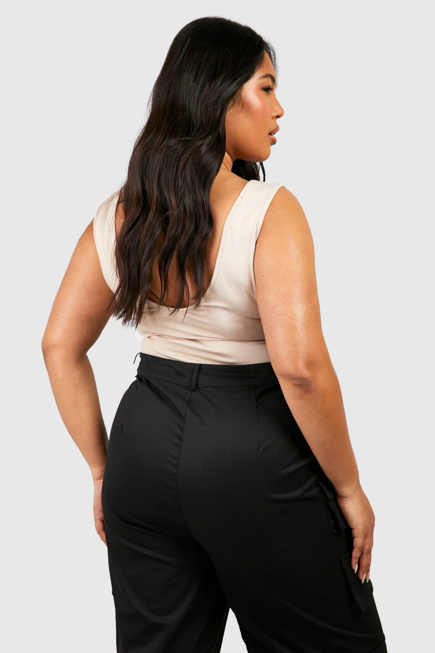 Plus Basic Rundhals-Body Aus Jersey 4 Plus Basic Rundhals-Body Aus Jersey – Bild 2