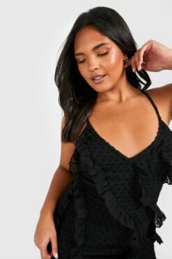 Plus Rüschen-Maxikleid 9 Plus Rüschen-Maxikleid -Plus Jane Stil Geschaft gzz53610 black xl 3