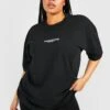 Plus Oversize T-Shirt Mit Dsgn Studio Sport Print 2 Plus Oversize T-Shirt Mit Dsgn Studio Sport Print -Plus Jane Stil Geschaft gzz53905 black xl
