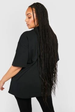 Plus Oversize T-Shirt Mit Dsgn Studio Sport Print -Plus Jane Stil Geschaft gzz53905 black xl 1