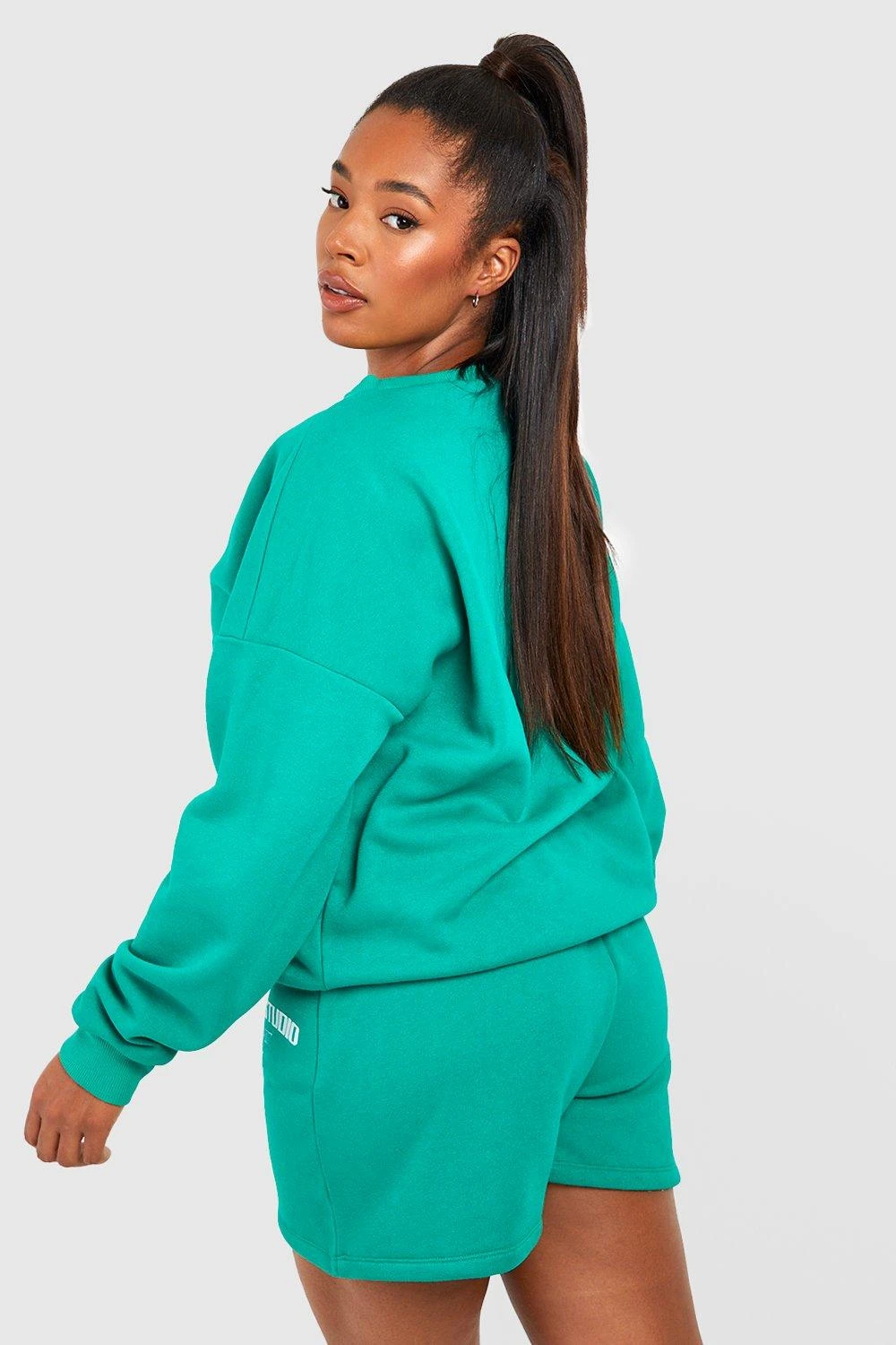 Plus Kurzer Trainingsanzug Mit Dsgn Print 4 Plus Kurzer Trainingsanzug Mit Dsgn Print – Bild 2