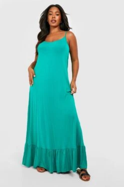Plus Jersey-Maxikleid 8 Plus Jersey-Maxikleid -Plus Jane Stil Geschaft gzz55810 green xl 2