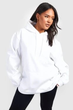Plus Oversize Hoodie Mit Brooklyn-Print 7 Plus Oversize Hoodie Mit Brooklyn-Print -Plus Jane Stil Geschaft gzz57585 white xl 1