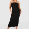 Plus Basic Bandeau-Maxikleid -Plus Jane Stil Geschaft pzz02632 black xl
