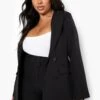 Plus Zweireihiger Blazer 2 Plus Zweireihiger Blazer -Plus Jane Stil Geschaft pzz08716 black xl