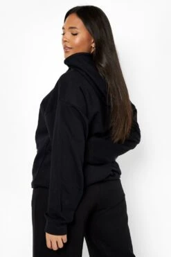 Plus Hoodie Mit Babygirl-Grafitti -Plus Jane Stil Geschaft pzz09571 black xl 1