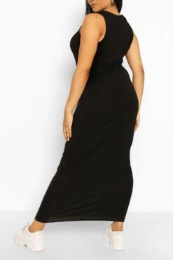 Plus Rundhals-Maxikleid Aus Jersey 7 Plus Rundhals-Maxikleid Aus Jersey -Plus Jane Stil Geschaft pzz64939 red xl 1