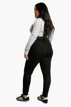 Plus Power Stretch Skinny Jeans Mit Super Hohem Bund 7 Plus Power Stretch Skinny Jeans Mit Super Hohem Bund -Plus Jane Stil Geschaft pzz78681 black xl 1