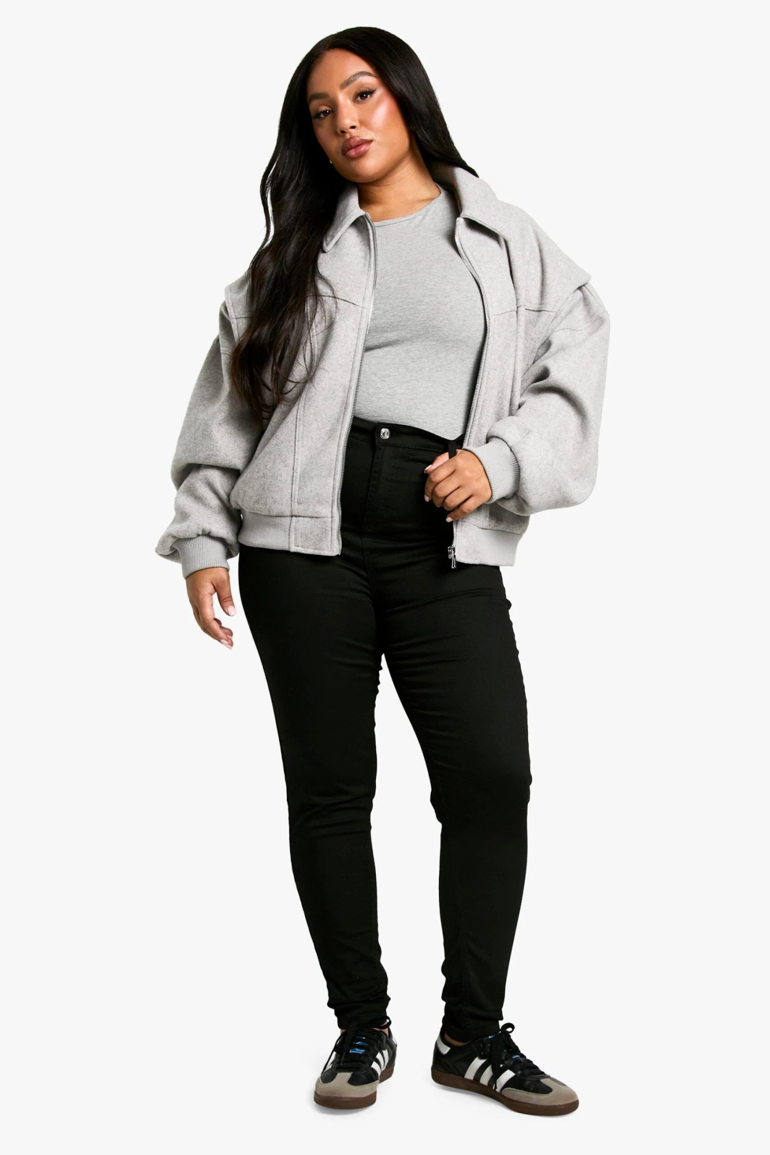 Plus Power Stretch Skinny Jeans Mit Super Hohem Bund 5 Plus Power Stretch Skinny Jeans Mit Super Hohem Bund – Bild 3