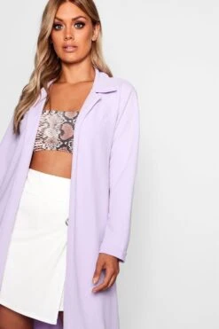 Plus Duster-Mantel Aus Crepestoff -Plus Jane Stil Geschaft pzz82609 baby20blue xl 3