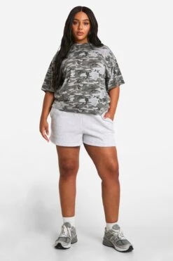 Plus Oversize Camouflage T-Shirt 8 Plus Oversize Camouflage T-Shirt -Plus Jane Stil Geschaft pzz94597 multi xl 2