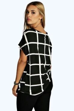 Plus Oversize T-Shirt Mit Print -Plus Jane Stil Geschaft pzz98675 multi xl 1