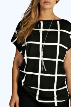 Plus Oversize T-Shirt Mit Print -Plus Jane Stil Geschaft pzz98675 multi xl 3